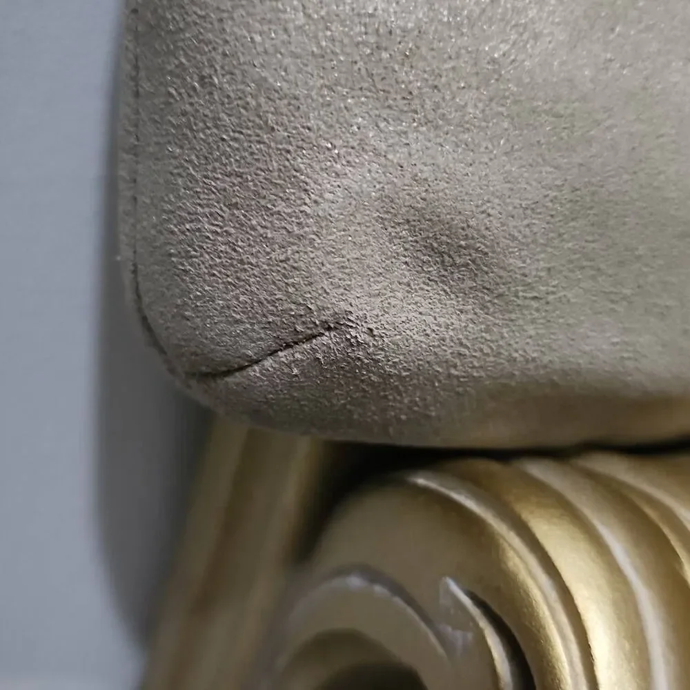 Vintage Coach Park wristlet beige suede Y2K